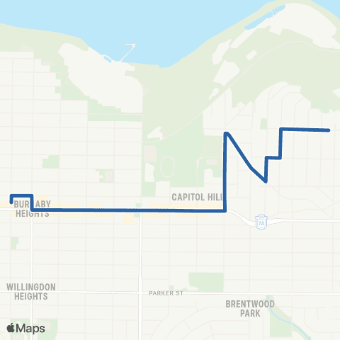 TransLink Capitol Hill / Hastings @ Gilmore map