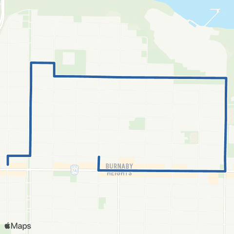 TransLink Hastings @ Gilmore / Kootenay Loop map