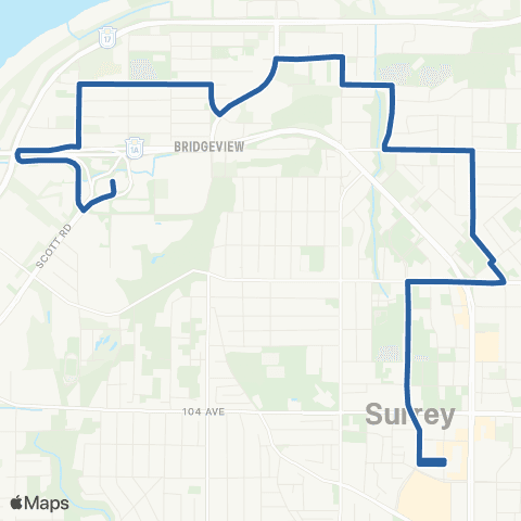TransLink Surrey Central / Scott Rd Station map