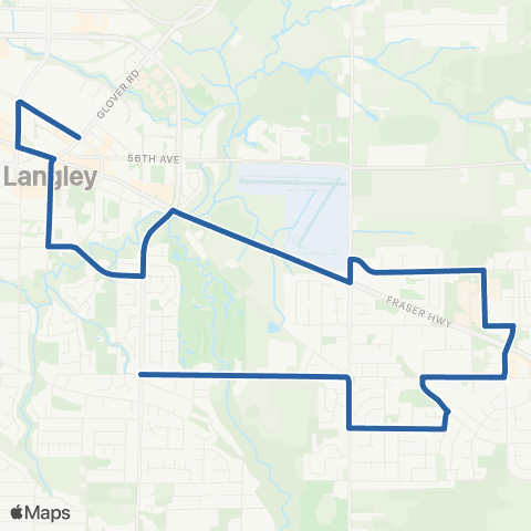 TransLink Murrayville / Langley Centre map