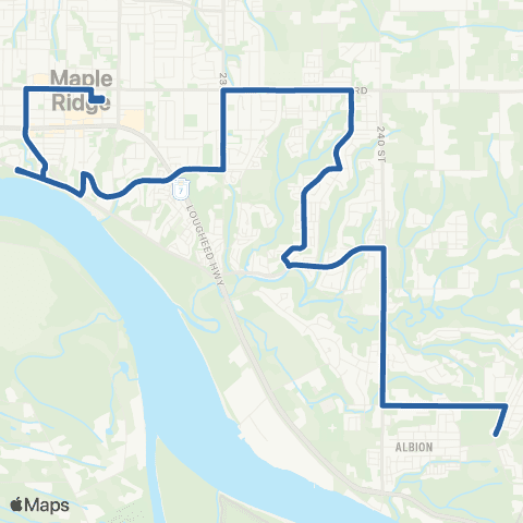 TransLink Haney Place / Cottonwood map