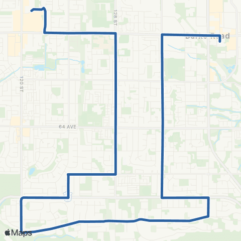 TransLink Newton Exchange / Scottsdale map