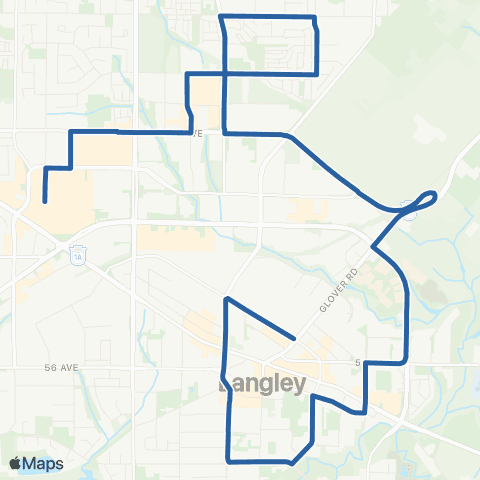 TransLink Langley Centre / Willowbrook map