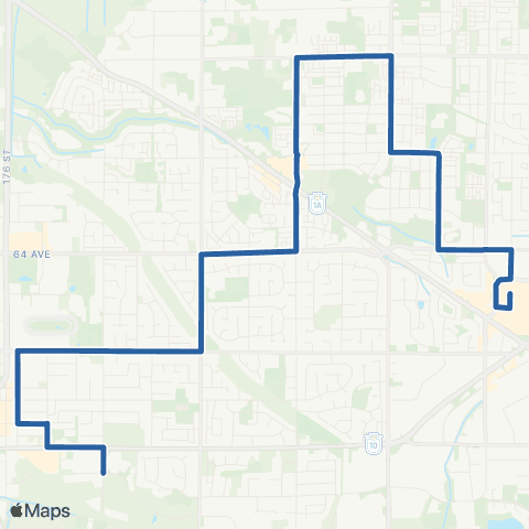 TransLink Cloverdale / Willowbrook map