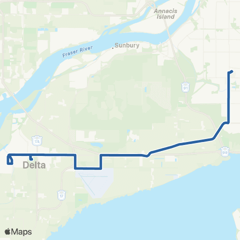 TransLink Scottsdale / Ladner map