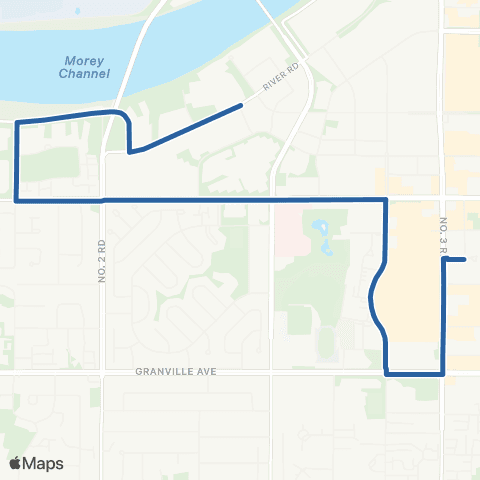 TransLink Richmond Oval / Brighouse Station map