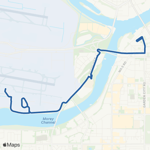 TransLink Bridgeport Station / Sea Island South map