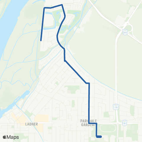 TransLink Ladner North / Ladner Exchange map