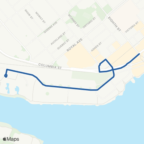 TransLink New Westminster Station / Quayside map