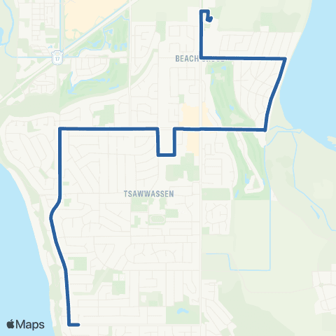 TransLink English Bluff / South Delta Exchange map
