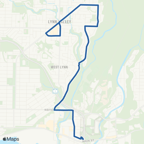 TransLink Lynn Valley / Phibbs Exchange map