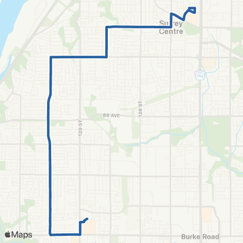 TransLink Surrey Central Station / Scottsdale map