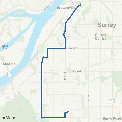 TransLink Scottsdale / Scott Road Station map