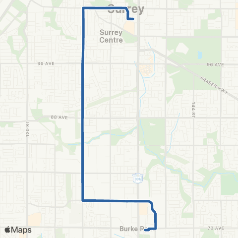 TransLink Newton Exchange / Surrey Central Station map