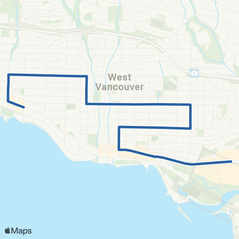 TransLink Inglewood / Park Royal map