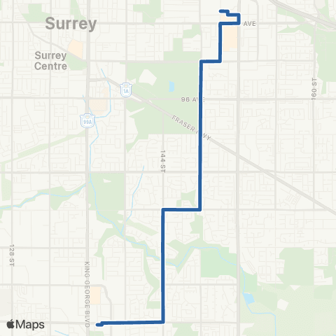 TransLink Guildford / Newton Exchange map