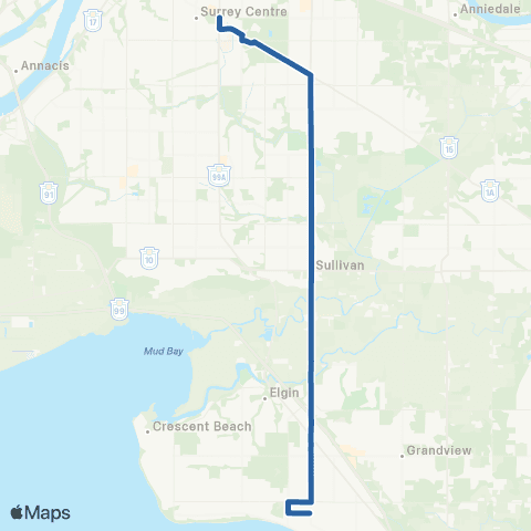 TransLink King George Station / White Rock Centre map