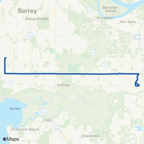 TransLink Langley Centre / Scottsdale map