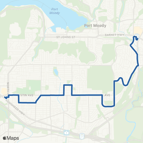TransLink Coquitlam Central / Lougheed Station map