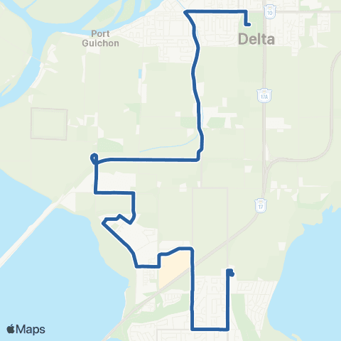 TransLink South Delta Exchange / Ladner Exchange map