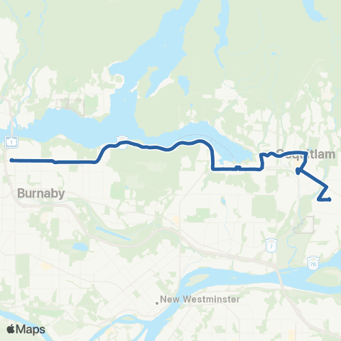 TransLink Port Coquitlam Station / Kootenay Loop map