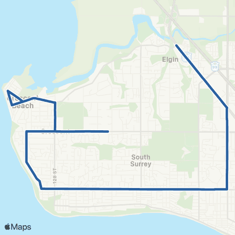 TransLink Elgin Park School Special map