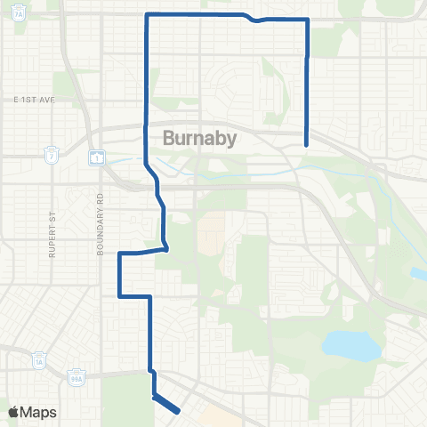 TransLink Patterson Station / Holdom Station map