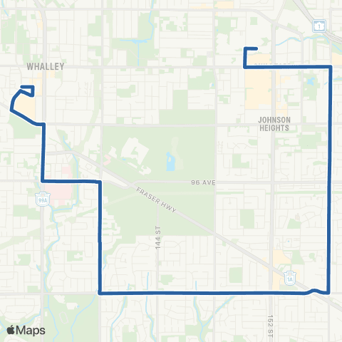 TransLink Guildford / Surrey Central Station map