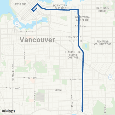 TransLink Victoria / Downtown map