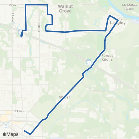 TransLink Walnut Grove / Surrey Central Station map