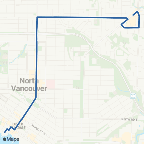 TransLink Lynn Valley / Lonsdale Quay map