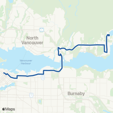 TransLink Seymour / Phibbs Exchange / Burrard Sta map