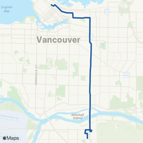 TransLink Knight / Downtown map