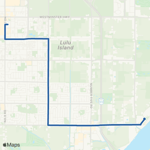 TransLink Four Road / Brighouse Station map