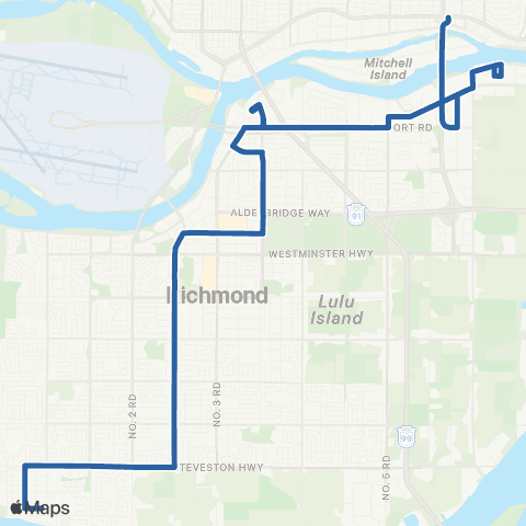 TransLink Gilbert / Bridgeport map