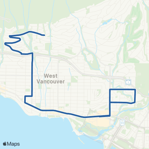 TransLink Whitby Estate / Park Royal / Spuraway map