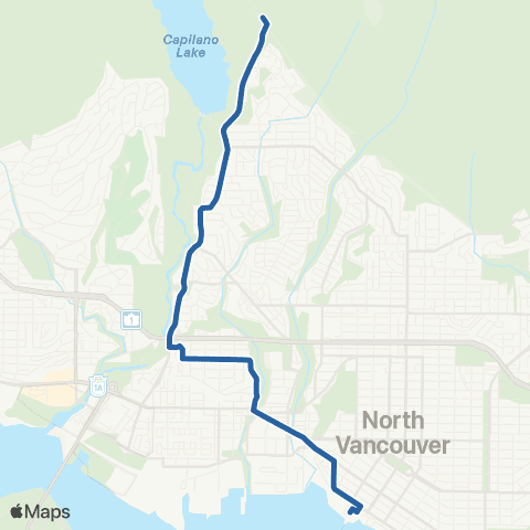 TransLink Grouse Mountain / Lonsdale Quay map