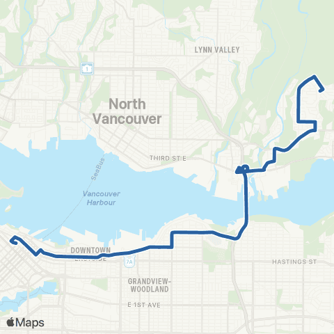 TransLink Blueridge / Phibbs Exchange / Burrard map