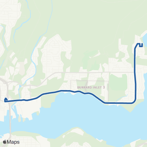 TransLink Deep Cove / Phibbs Exchange map