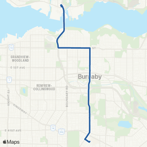 TransLink Metrotown / Phibbs Exchange map