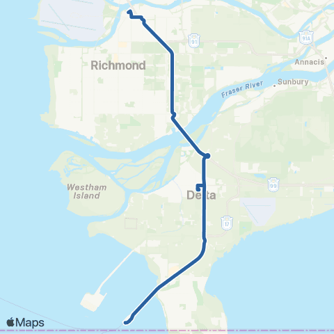 TransLink Bike Bus map