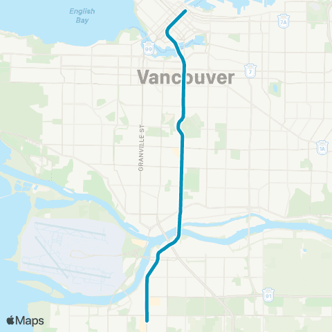 TransLink Canada Line map
