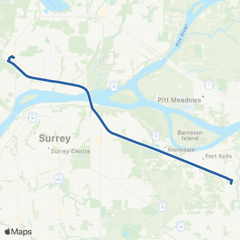 TransLink Carvolth Exchange / Lougheed Station map