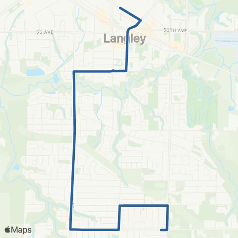 TransLink Brookswood School map