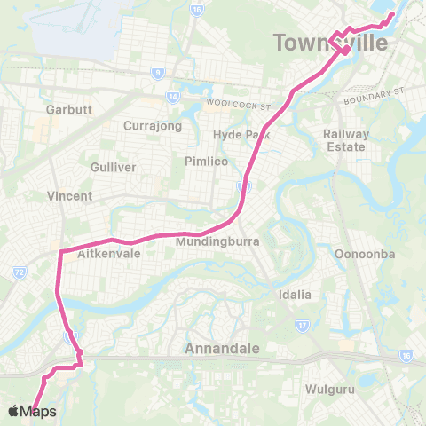 Kinetic Ferry Terminal - City, Stockland and JCU map