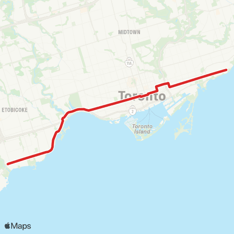TTC Queen map