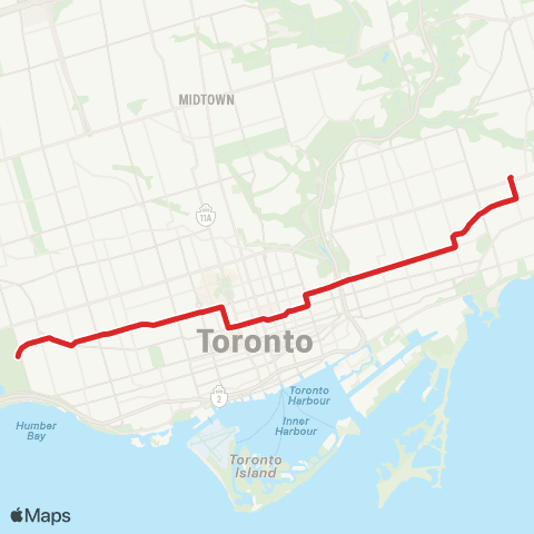 TTC Carlton map