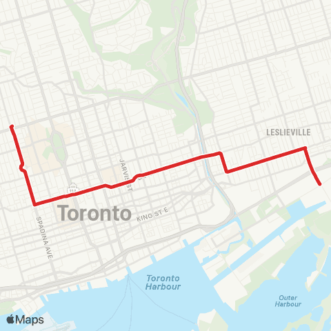 TTC Spadina map