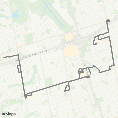 TTC Lawrence Manor map