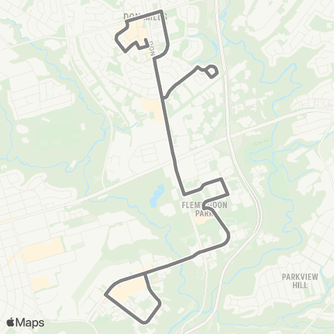 TTC South Don Mills map